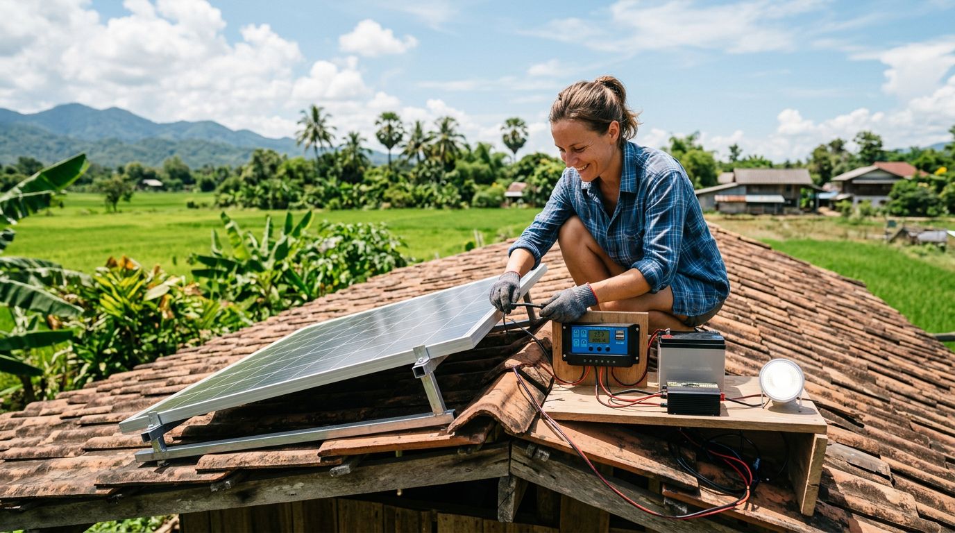 ชุดโซล่าเซลล์ DIY สำหรับมือใหม่ เลือกอุปกรณ์หลักให้ครบและถูกต้องก่อนที่ระบบจะพาคุณผิดหวัง