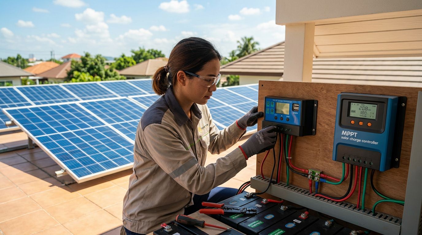 โซล่าชาร์จเจอร์ PWM ราคาถูกใช้กับแบต LiFePO4 ได้จริงไหม และข้อควรระวังที่คนขายมักไม่พูดถึง