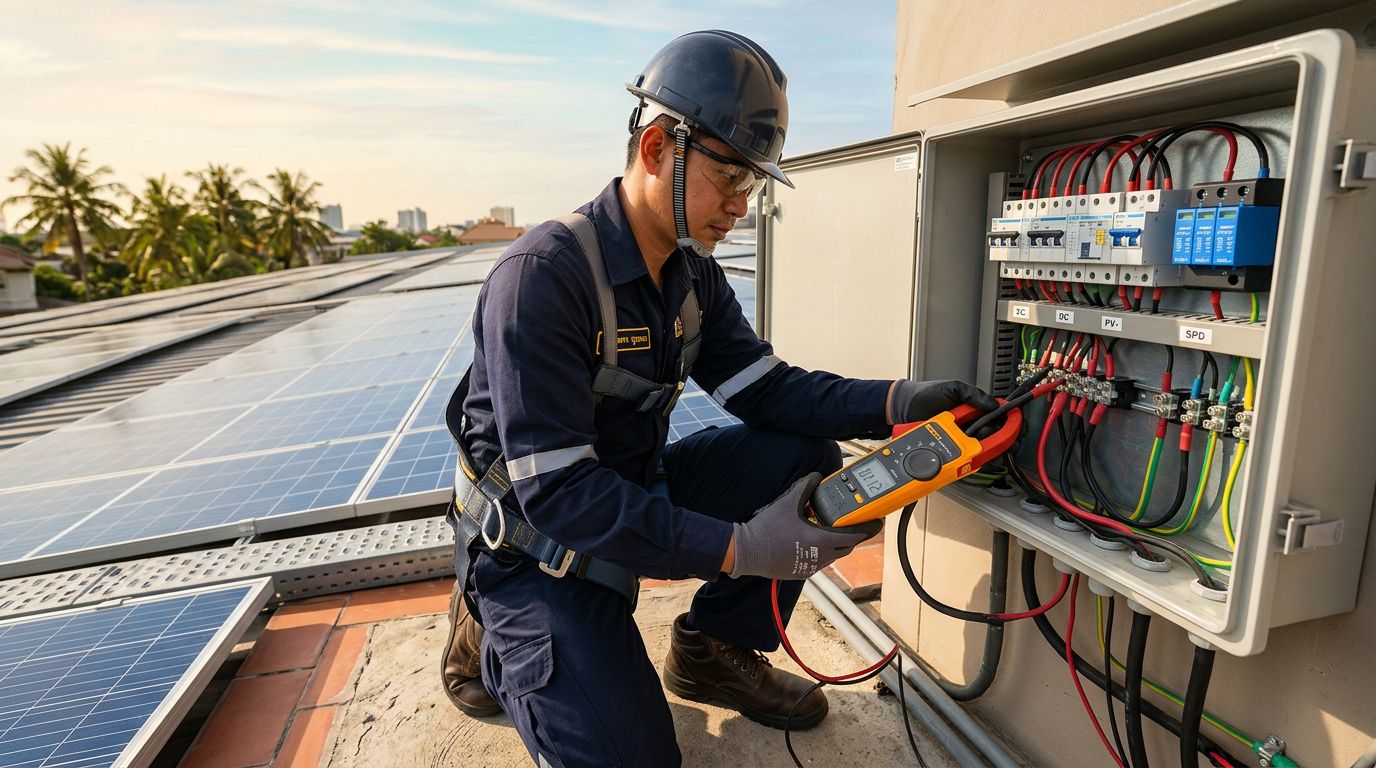Clamp Meter DC วัดกระแสรั่วลงกราวด์ระบบโซล่าเซลล์ ทำยังไงให้ปลอดภัยและอ่านค่าถูกต้อง